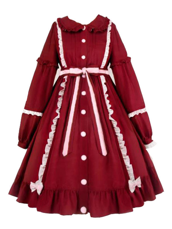 one piece frill dress