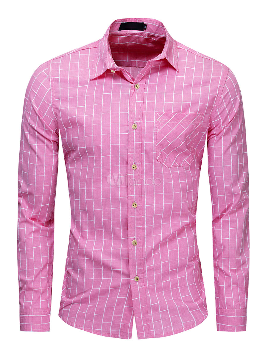 camisa xadrez rosa