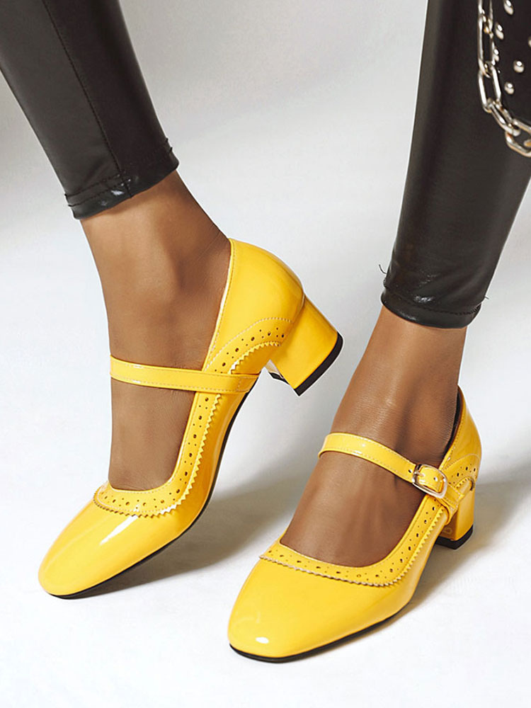 yellow pumps shoes