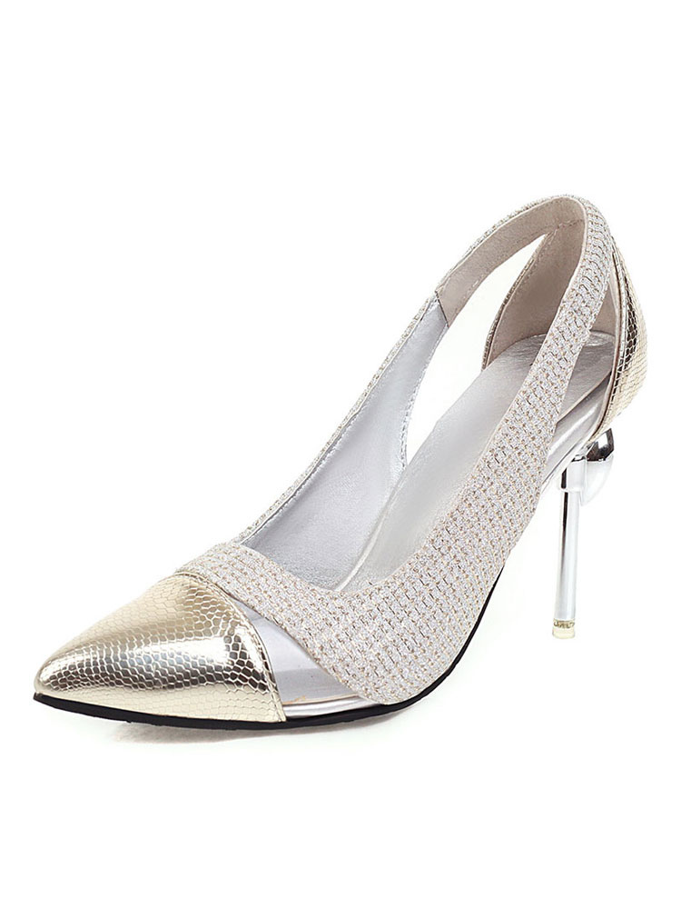 silver stiletto heels women's shoes