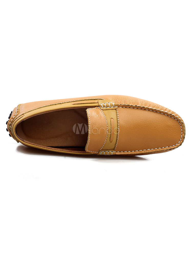 Sunporx Donna Classiche Mocassini in Pelle Comodi Penny Slip on