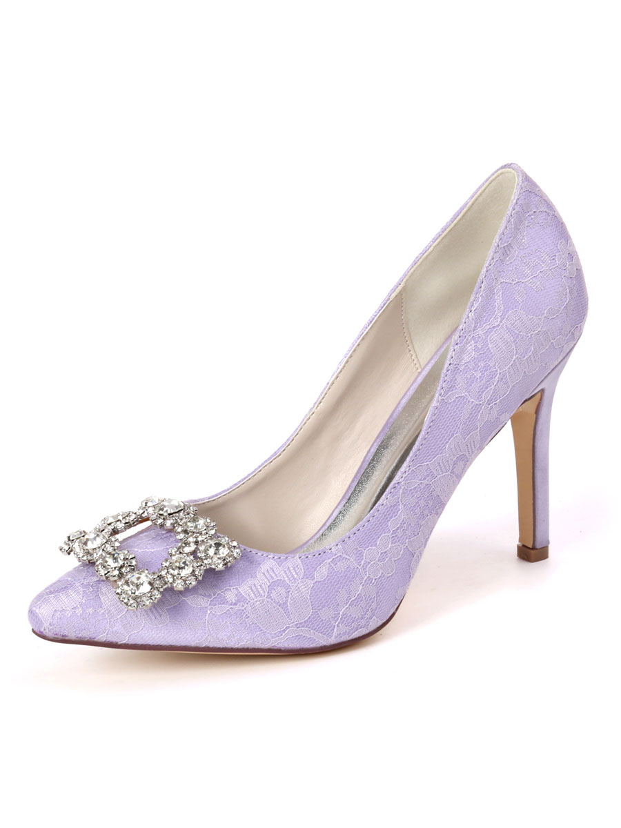 lilac pointed heels