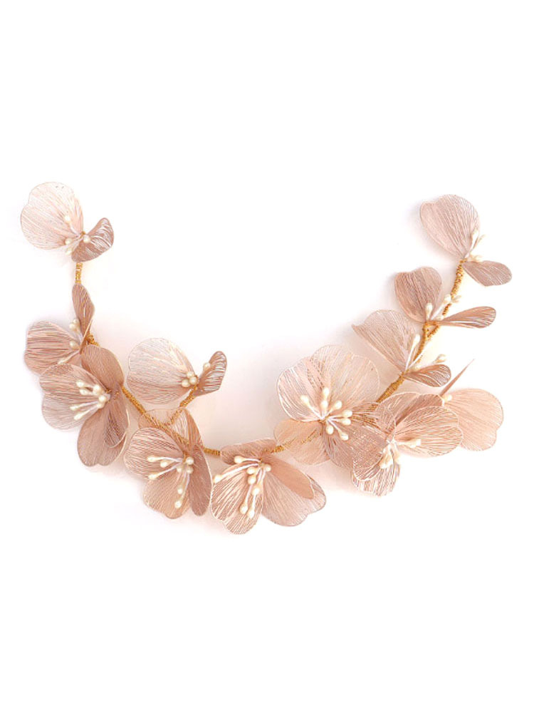 Wedding & Events Wedding Accessories | Wedding Headpiece Headwear Handmade Flora Headband Copper Hair Accessories For Bride - CQ