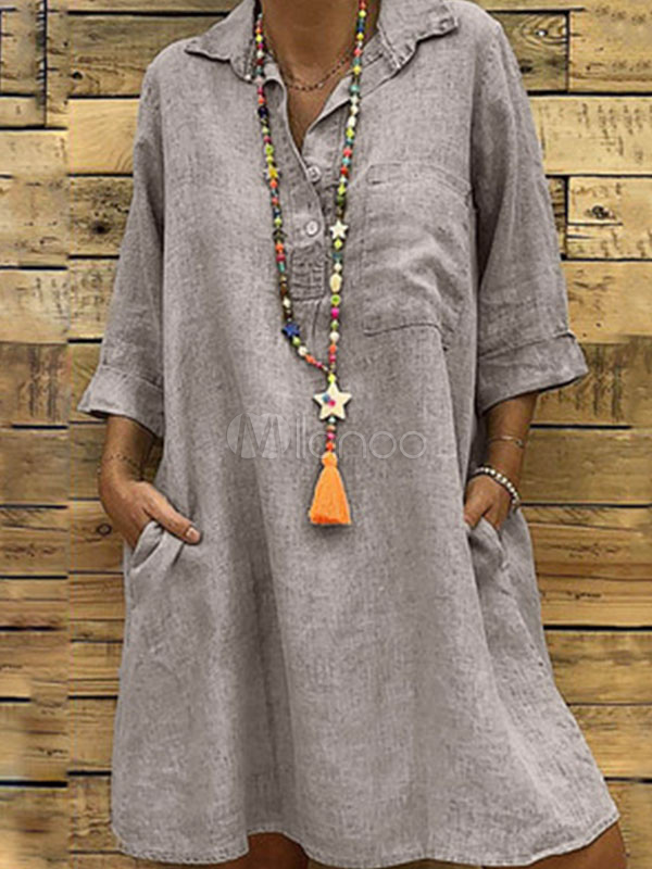 beach dress with pockets