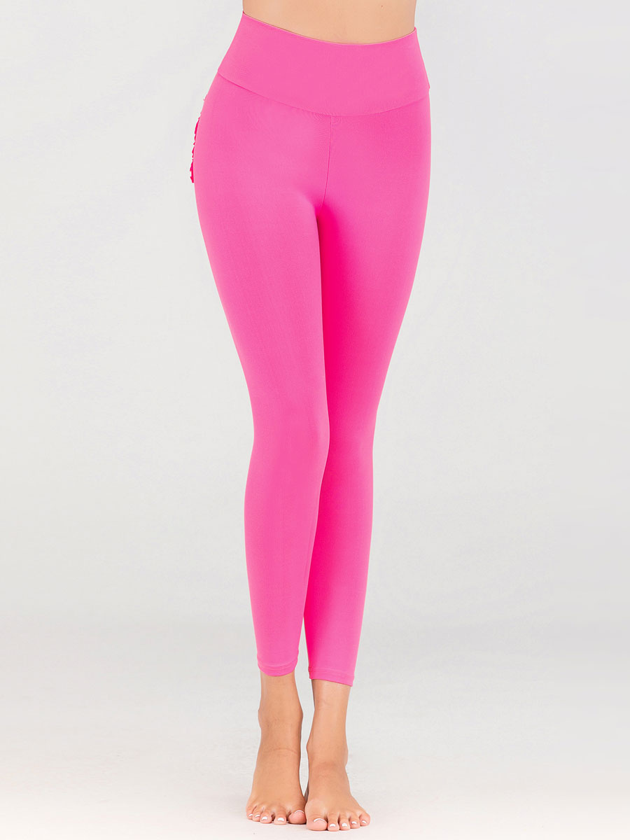 pink yoga leggings