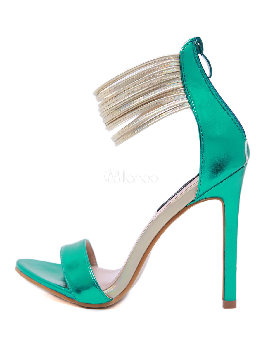 teal stiletto heels
