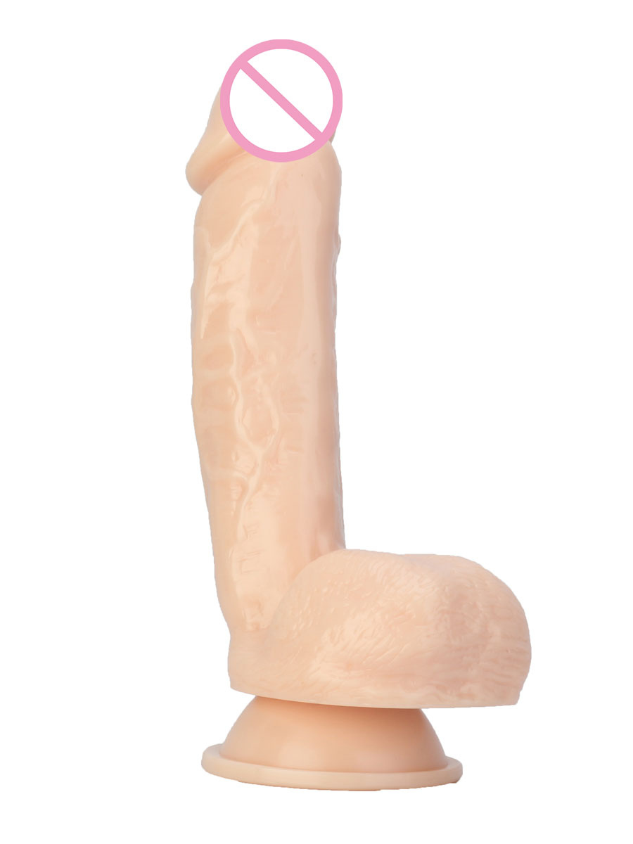 Lencerías Salud & bienestar | Producto para juguetes sexuales para adultos TPR Flesh Color Realistic Big Penis Dildo para mujer - UT88580