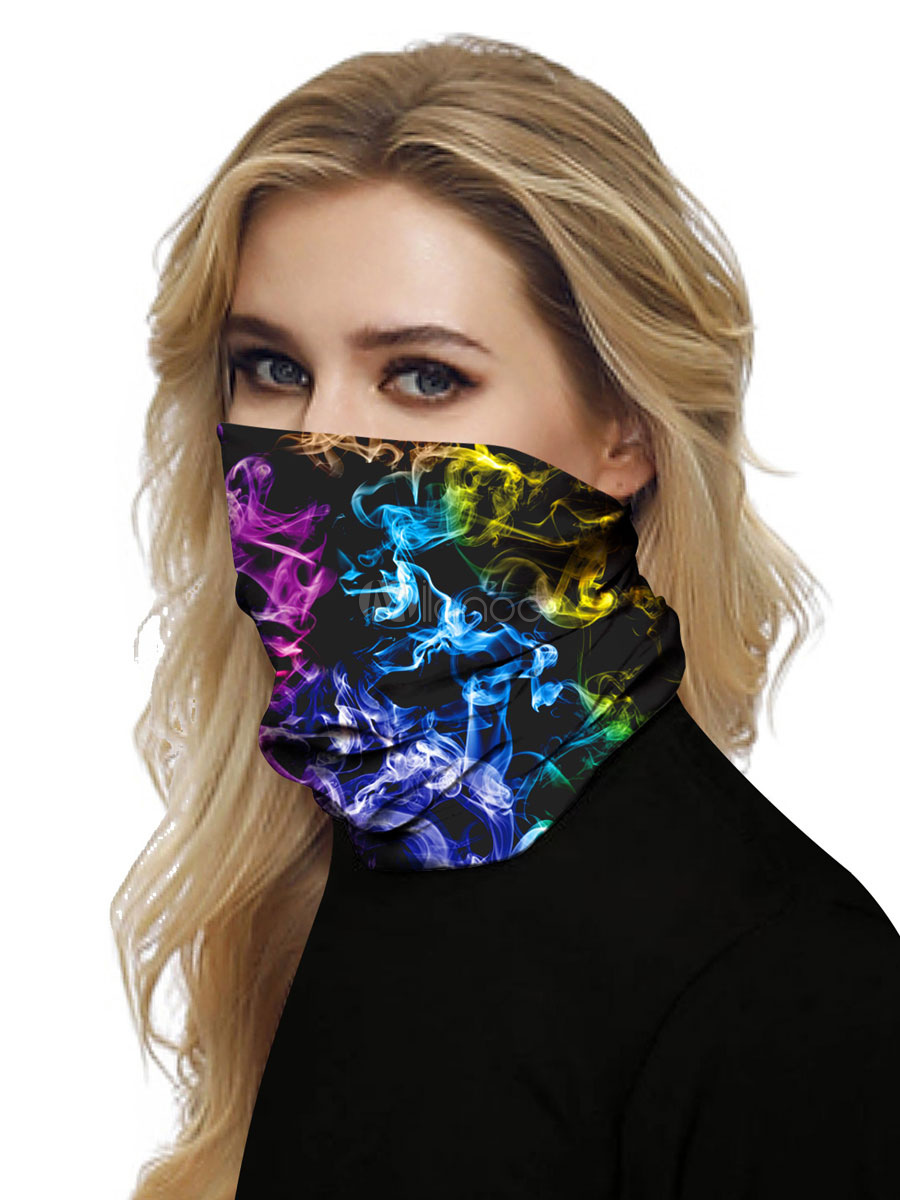 Maschera per Il Viso Senza Cuciture Unisex Bandane Stampato in 3D Protezione Solare Protezione UV Contro la Sciarpa di Polvere per Il Viso Copricapo per Il Viso 