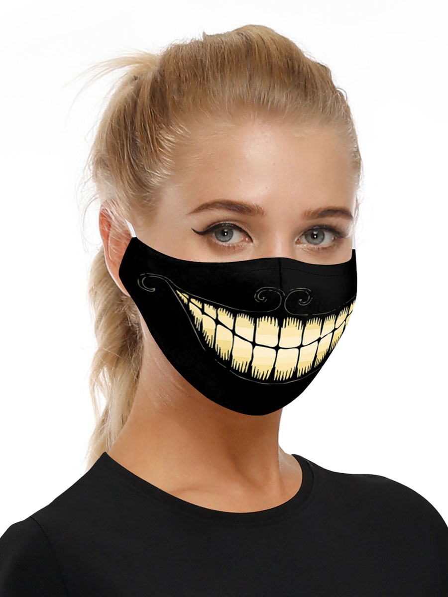 Costume Accessories Mask Teeth Print - Costumeslive.com
