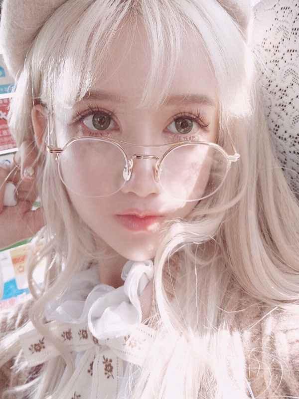 Costumes Lolita | Sweet Lolita Wig Long Tousled Hair Wigs With Bangs - CE42081