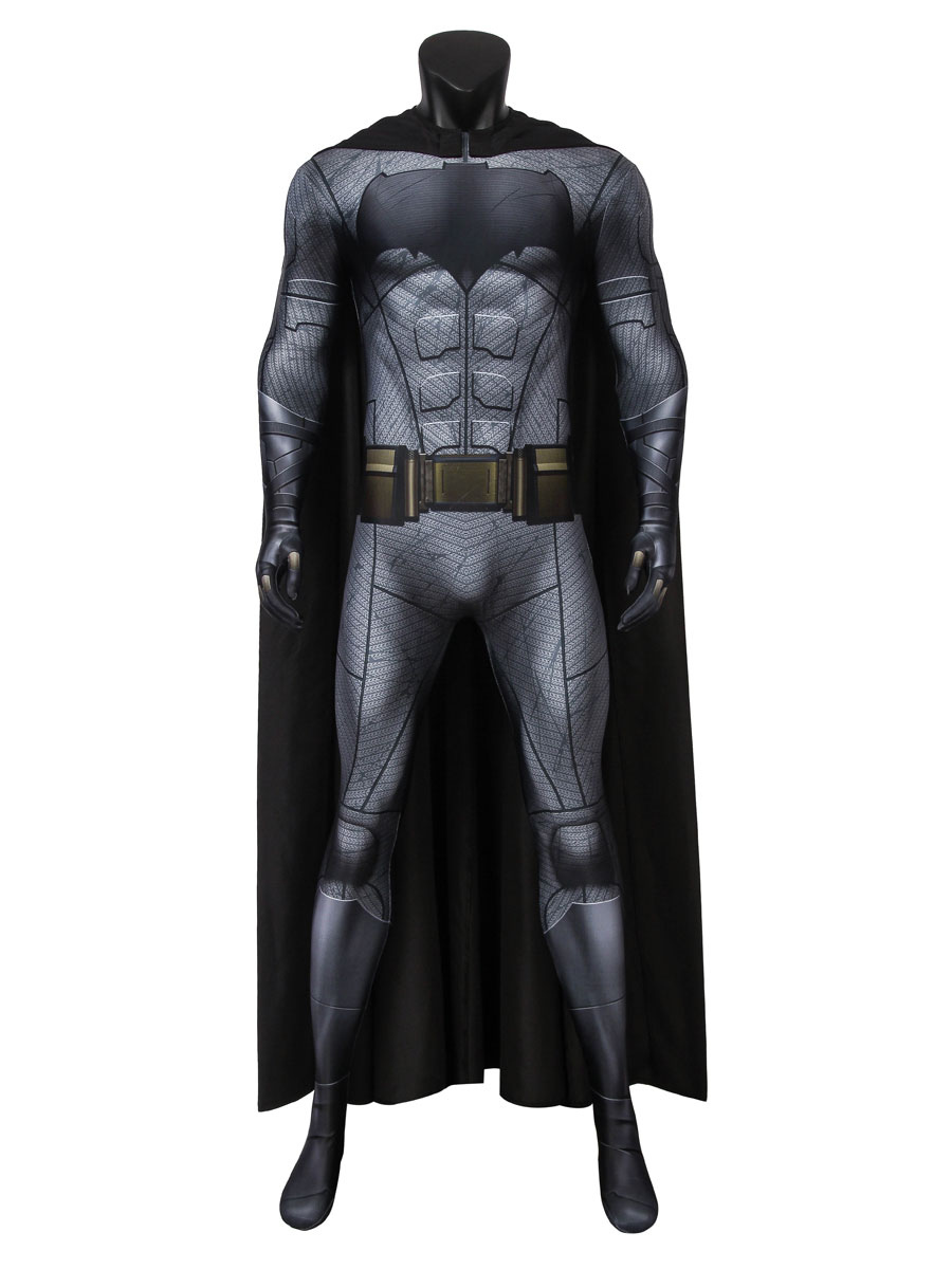 Disfraz de Batman DC Comics, traje de Cosplay, Catsuit de la Liga de la  justicia de Bruce Wayne 