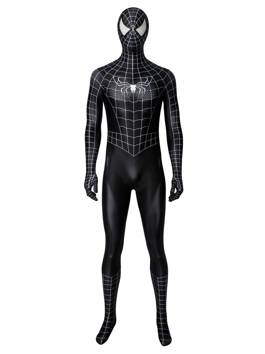 Spider Man 3 Venom Cosplay Costume Catsuit 