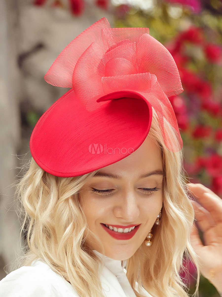 Women's Caps/Hats Cute Flowers Polyester Fiber Red Hats
