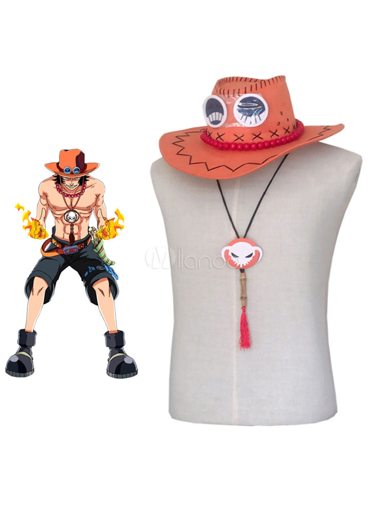 One Piece Portgas·D· Ace West Cowboy Chapéu Cosplay Accessories
