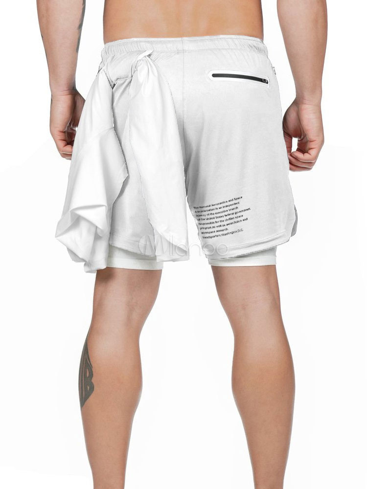 Pantaloncini allenamento uomo 2 in 1 pantaloni corti sportivi leggeri da  palestra - Milanoo.com