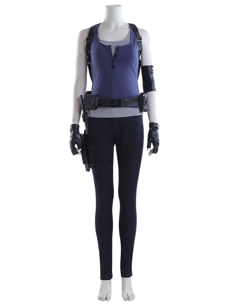 Resident Evil 3 Remake Jill Valentine Cosplay Costume Uniform Outfit Full Set