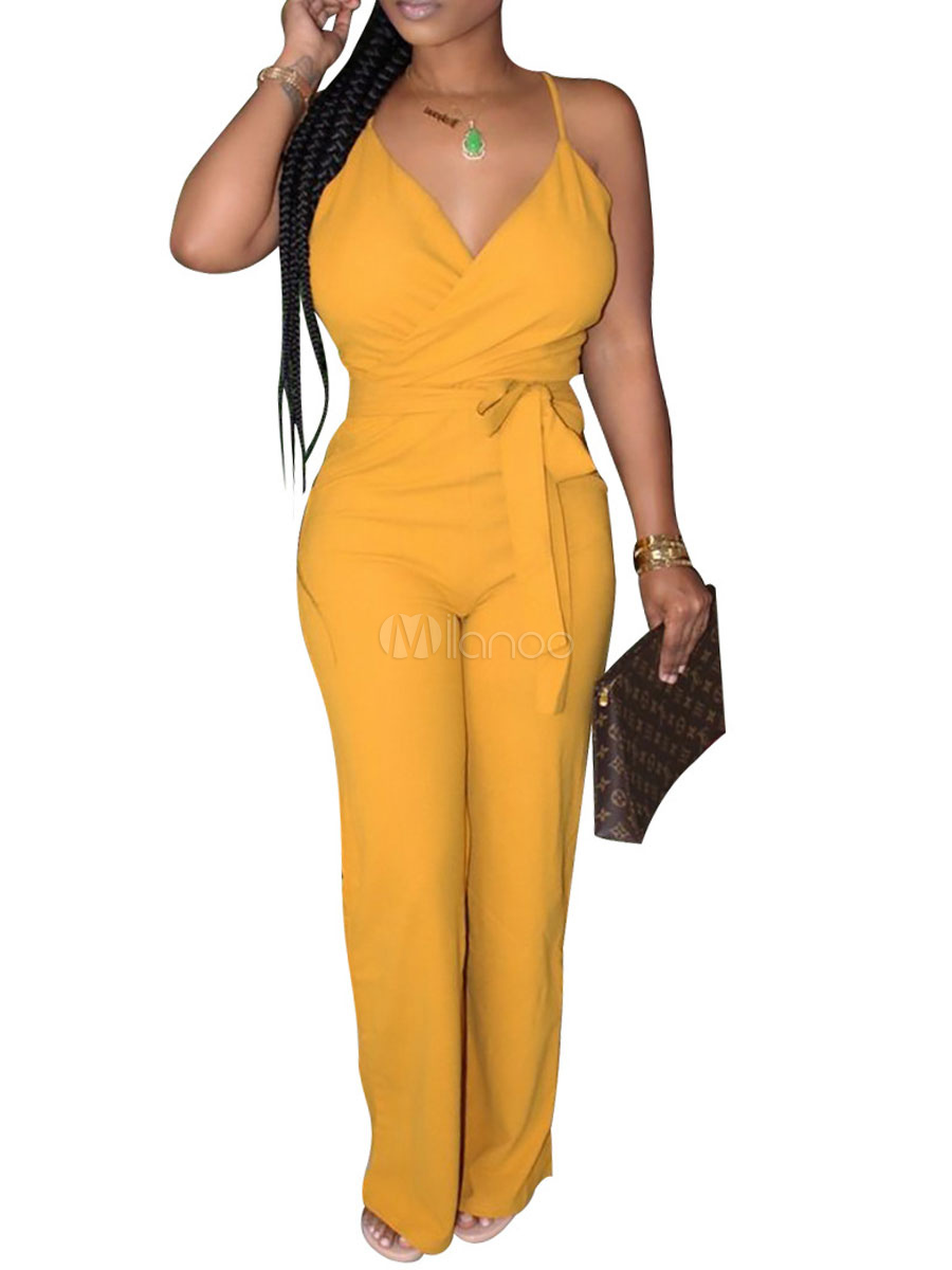 yellow jumpsuit outfit