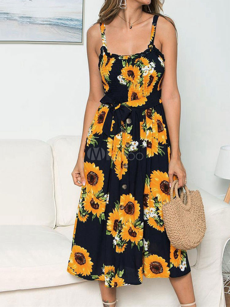 sunflower summer dress