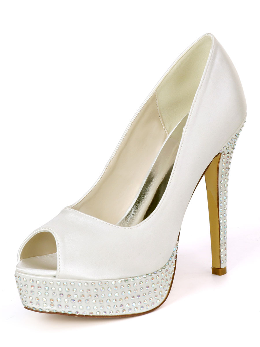 platform bridal shoes