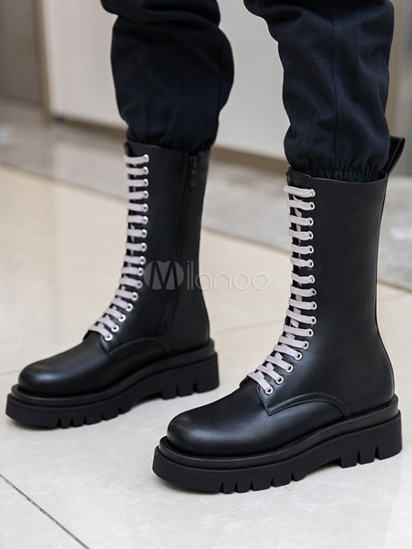 flatform black boots