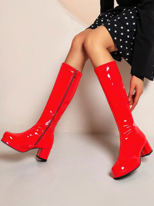 Zapatos de Mujer | Botas Lolita Cuero de Punta redonda Calzado Lolita - CB16568