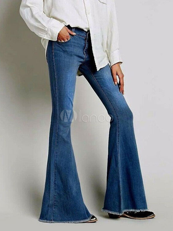 womens flare bell bottom jeans