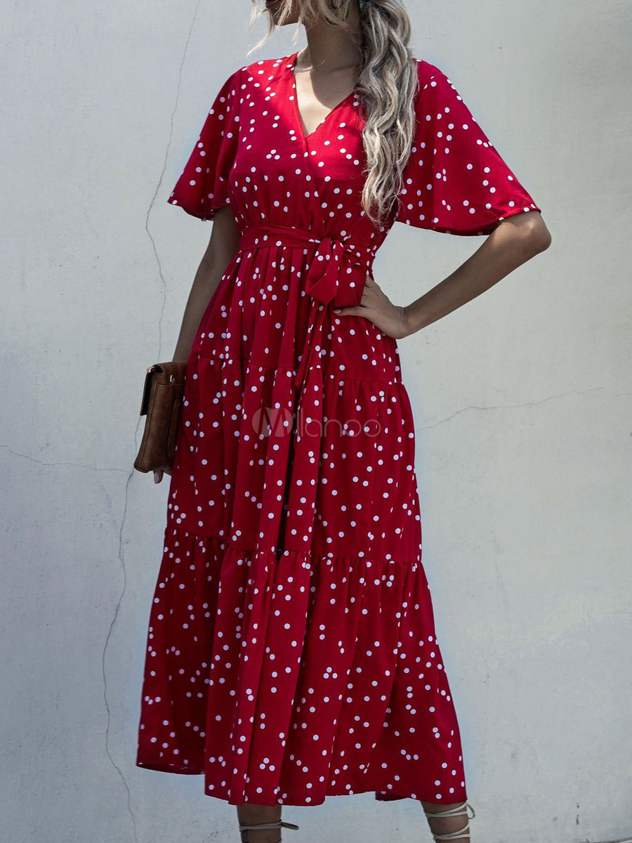 polyester dresses with sleeves