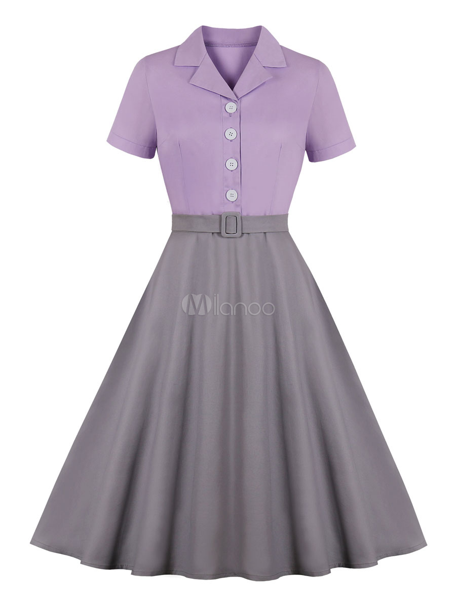 lilac swing dress