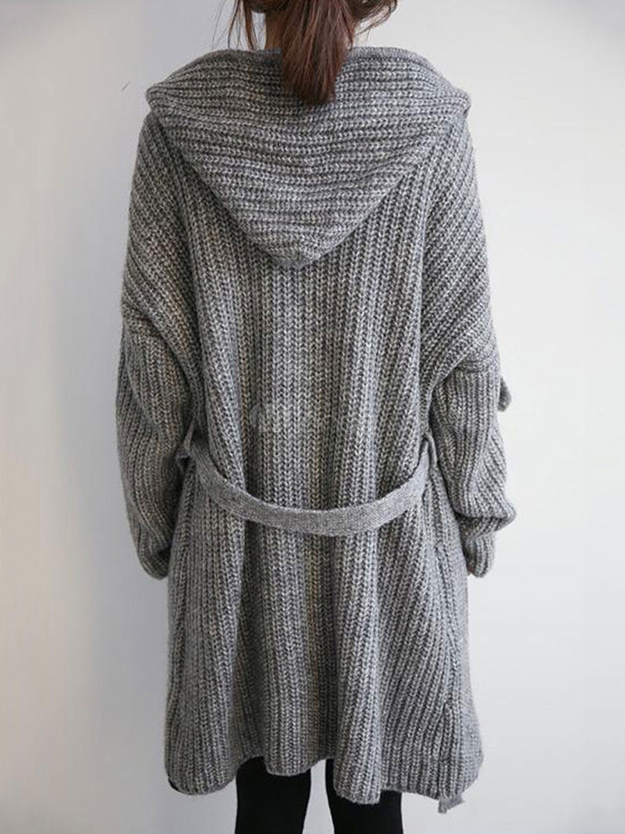 long sweater coat with belt