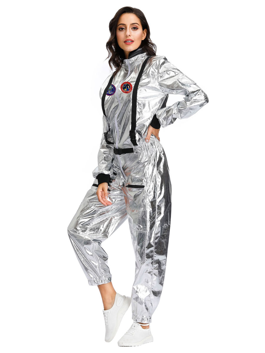 女性宇宙飛行士コスチュームジャンプスーツホリデーハロウィンコスチューム Milanoo Jp
