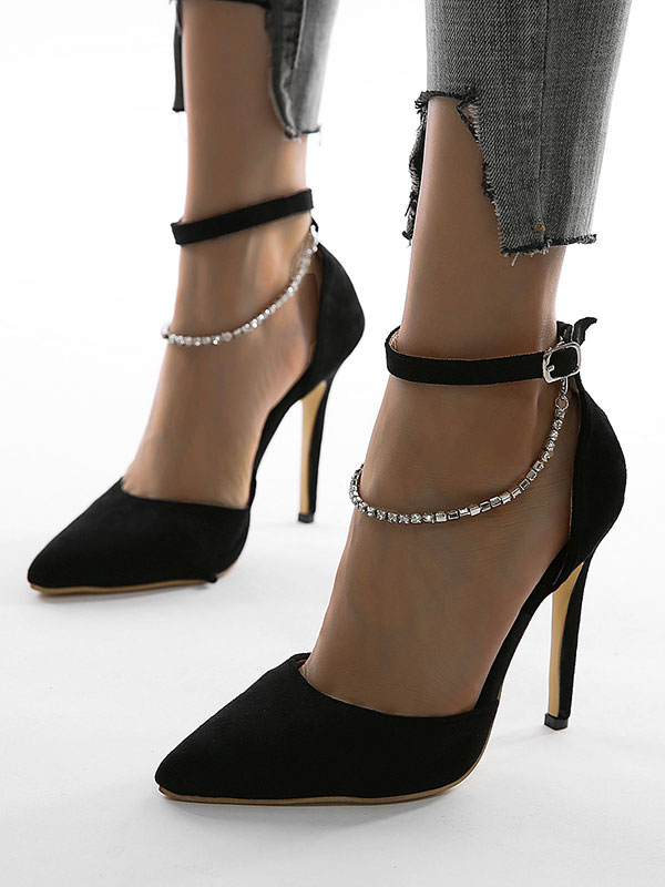Buy > rhinestones high heels > in stock