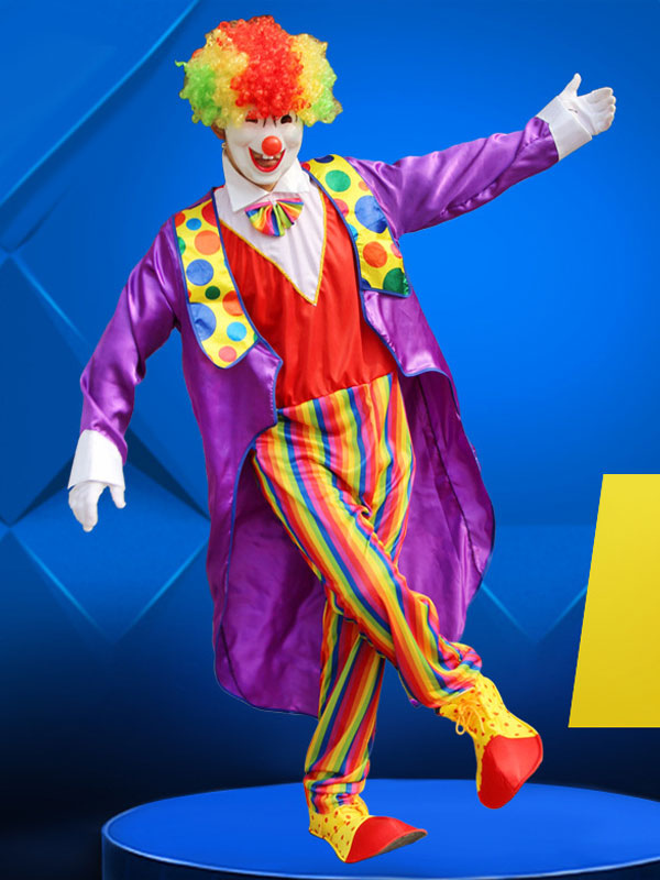 Карнавал цирк костюм Хэллоуин клоун костюм Set.