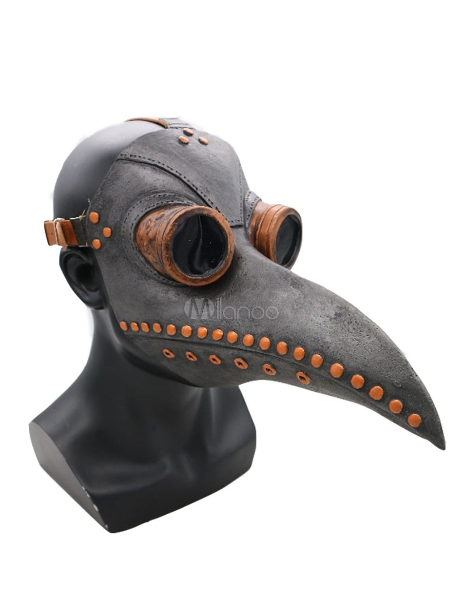 Koowaa Plague Doctor Mask Birds Long Nose Beak Steampunk Mask Halloween Cosplay Costume Props 