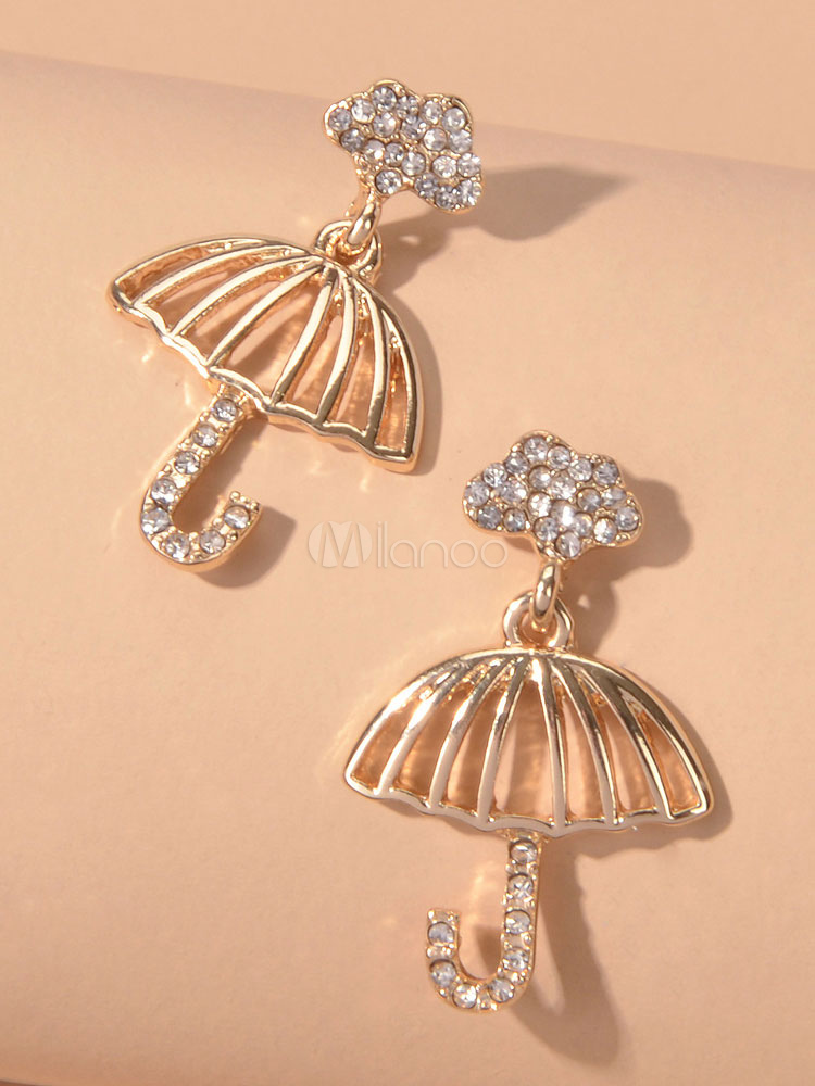 Umbrella Earrings Hollow Out Women Jewelry