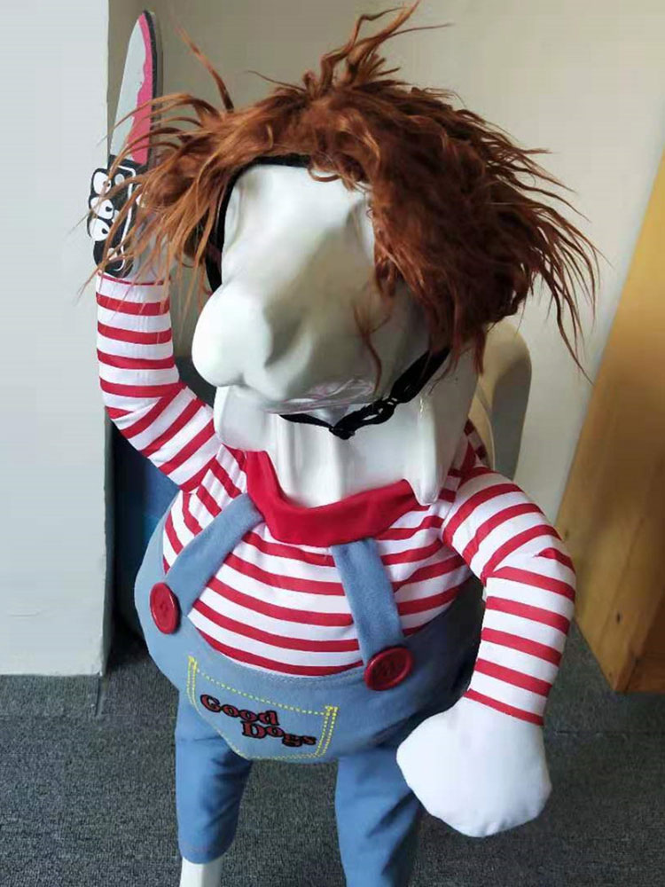 Deadly Doll Disfraces de perro Scary Halloween Cosplay Chucky Doll Disfraz  de perro 