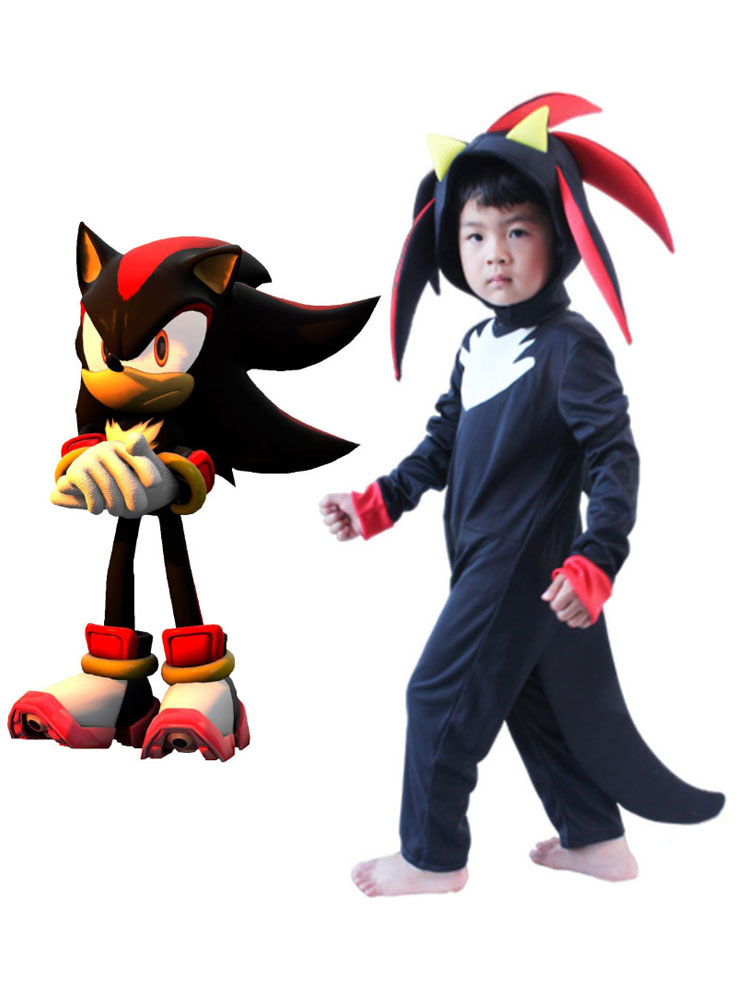 Sonic The Hedgehog Shadow The Hedgehog Jumpsuit Cosplay Costume Carnival 