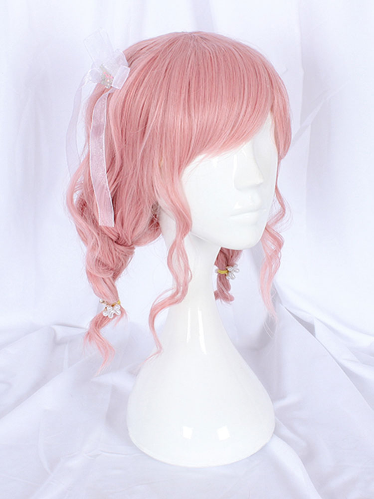 Costumes Lolita | Sweet Lolita Wig Cameo Pink Heat-resistant Fiber Lolita Accessories - XY56023