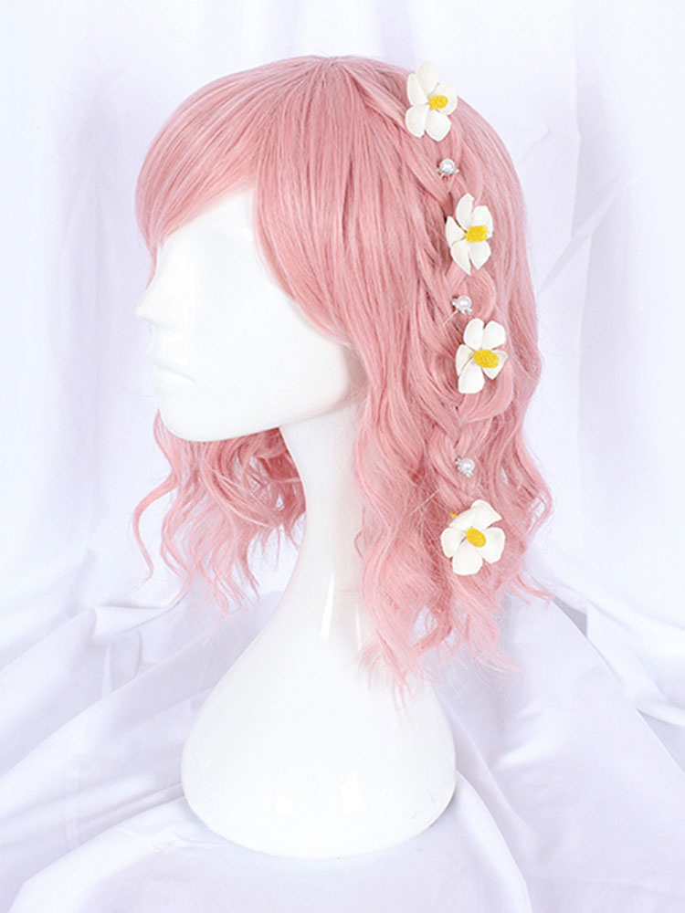 Costumes Lolita | Sweet Lolita Wig Cameo Pink Heat-resistant Fiber Lolita Accessories - XY56023