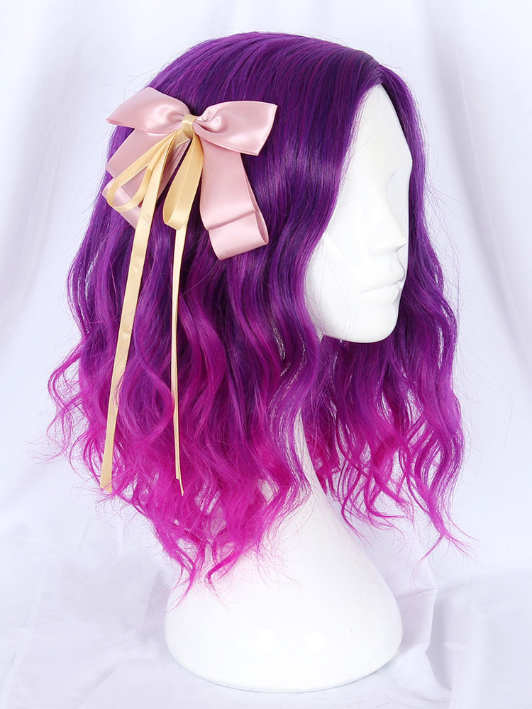 Costumes Lolita | Sweet Lolita Wigs Piping Ombre Fiber Fuchsia Lolita Accessories - KB29275