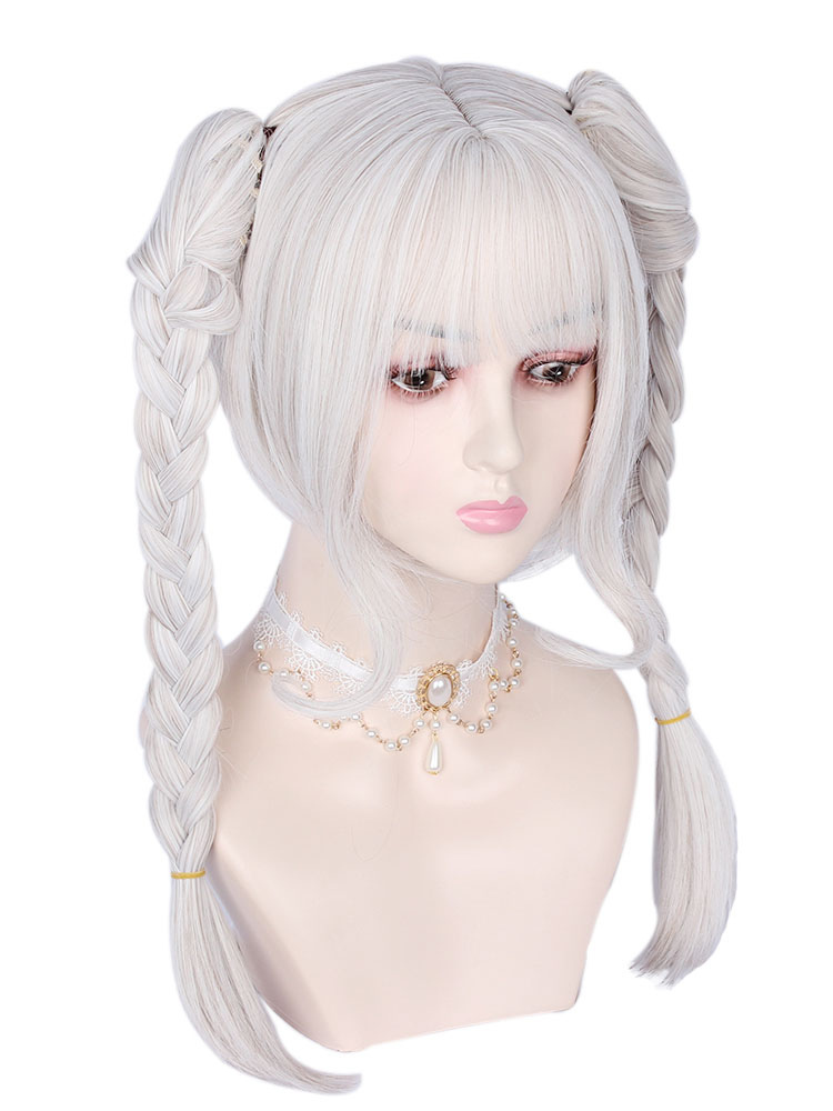 Costumes Lolita | Sweet Lolita Wig Light Apricot Fiber Bunches Lolita Accessories - BG33349