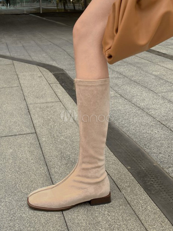flat front boots