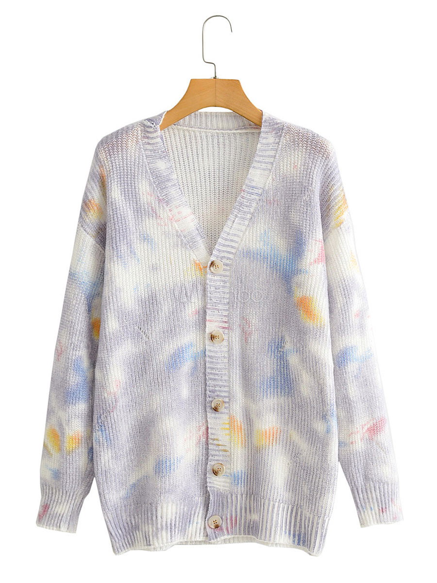 womens tie dye cardigan