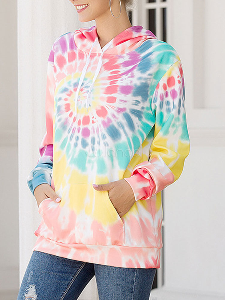 ralph lauren tie dye moletom com capuz women's