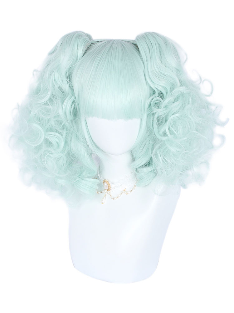 Costumes Lolita | Sweet Lolita Wig Sage 36cm-45cm Heat-resistant Fiber Lolita Accessories - YH92401