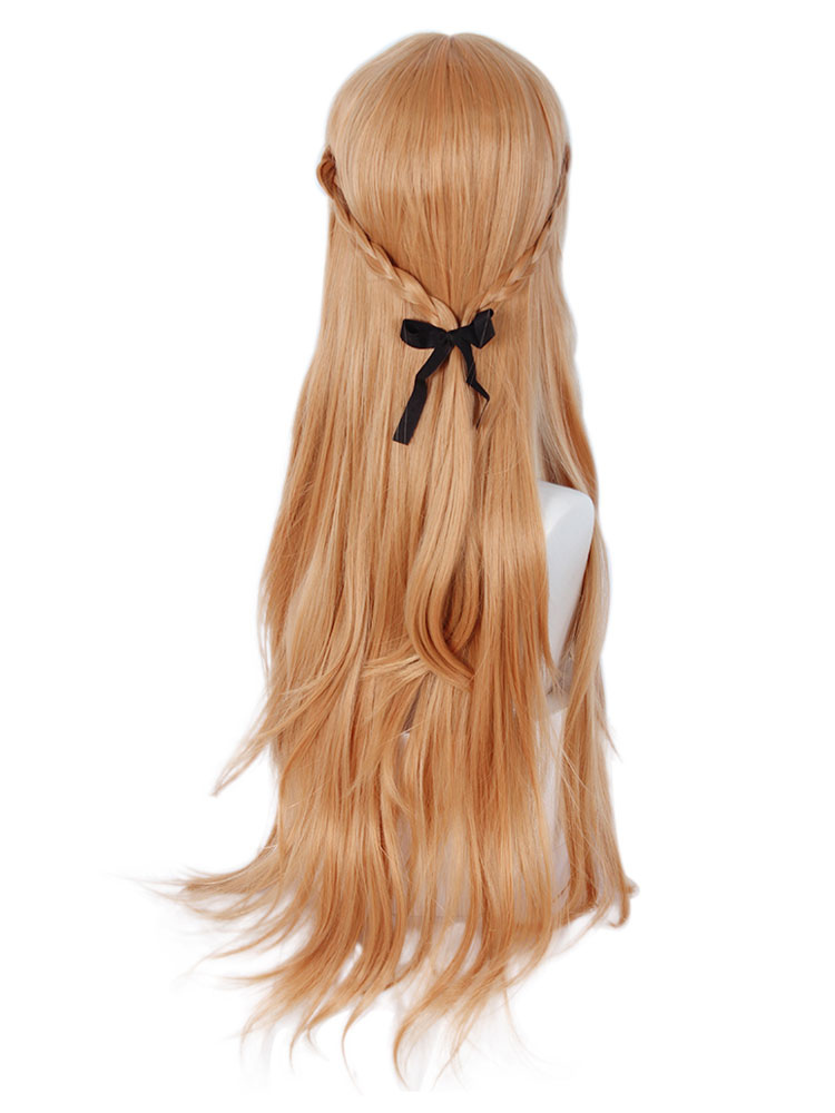 Costumes Lolita | Sweet Lolita Wig Bows 66cm-95cm Heat-resistant Fiber Light Brown Lolita Accessories - HL20868