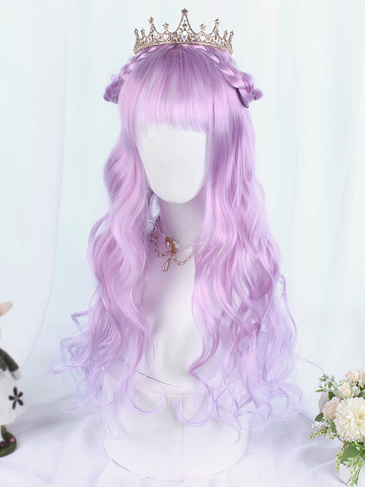 Costumes Lolita | Sweet Lolita Wig 46cm-65cm Heat-resistant Fiber Fuchsia Pink Lolita Accessories - II23581