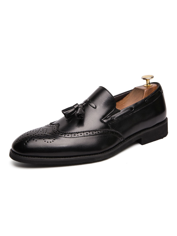 wingtip loafers with tassels