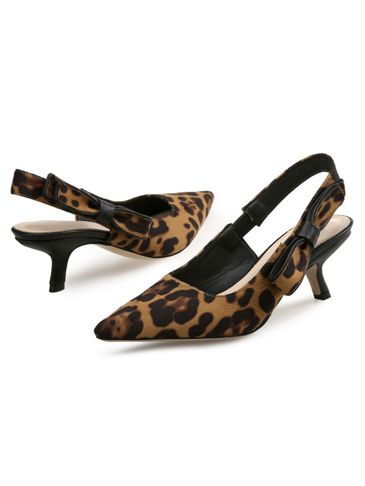 brown slingback heels