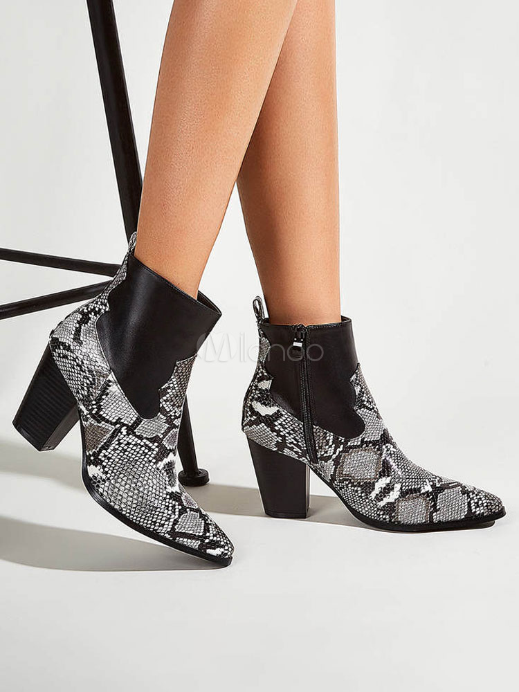 botas de piton cuadradas