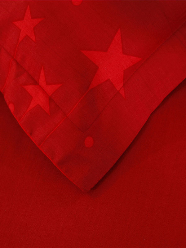 Christmas Bedding Set 4Piece Cotton Lilac Christmas Printed